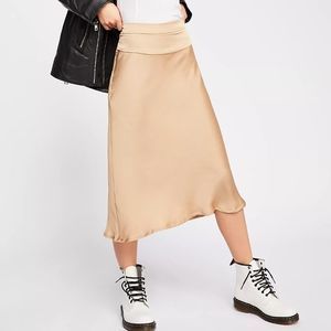 NWT Free People - Normani Bias Skirt